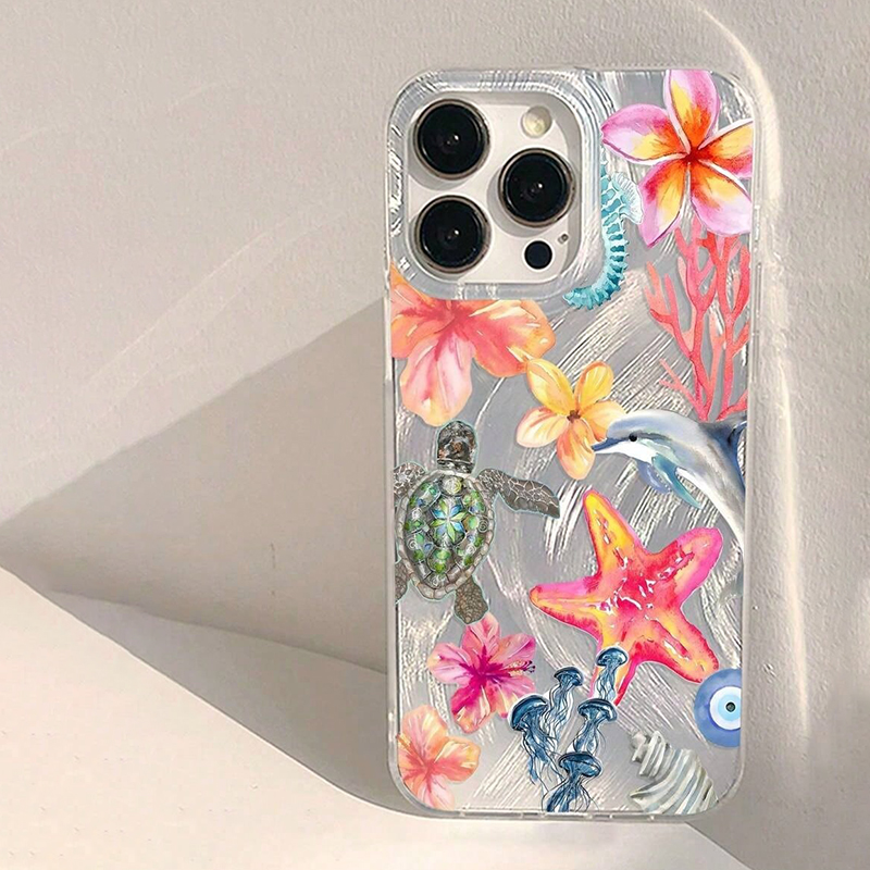 Fishing Boat Cover - Summer Underwater Ocean Life Clear Phone