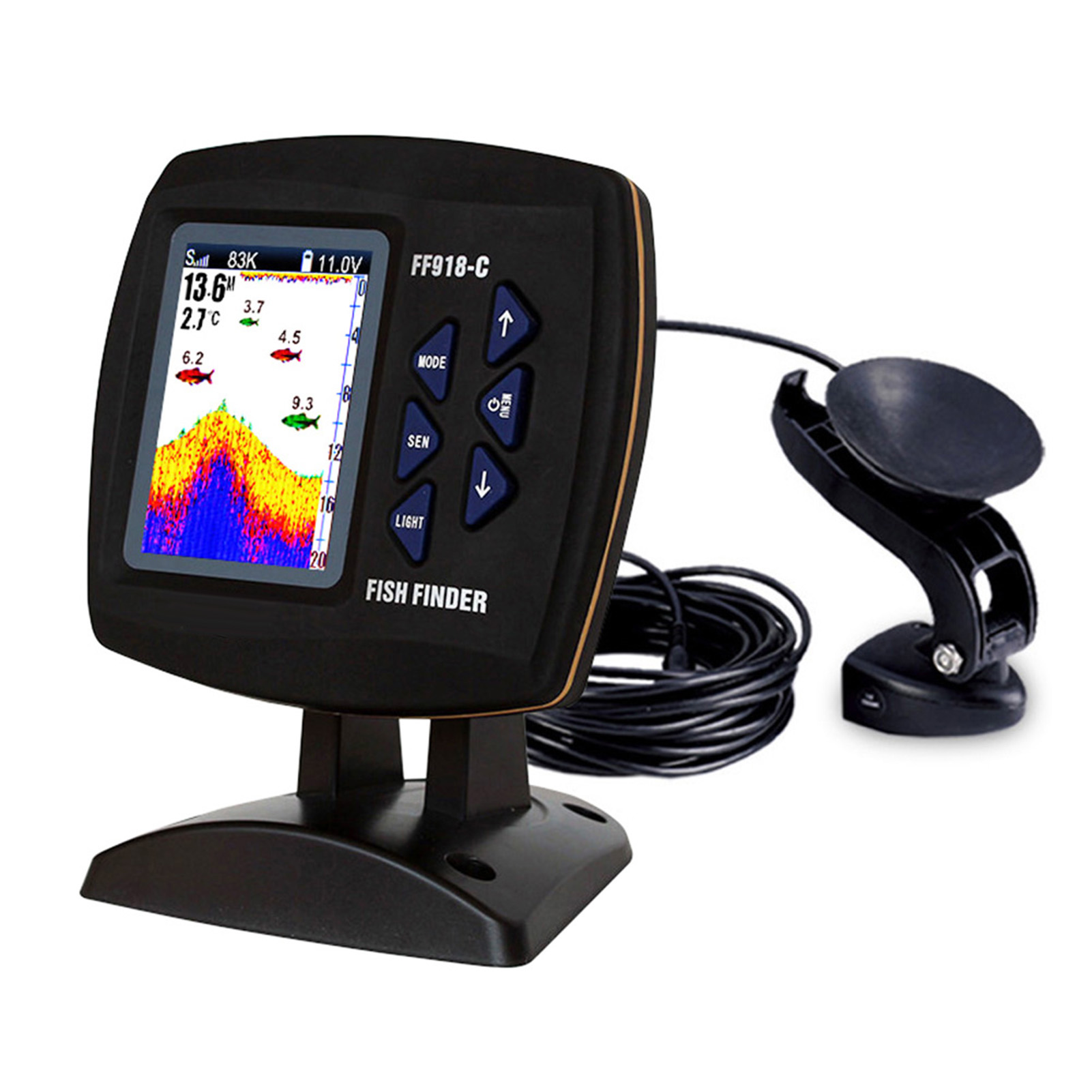 Color Screen Wired Fish Finder - Fishing Boat Depth Finder recensie en prijs