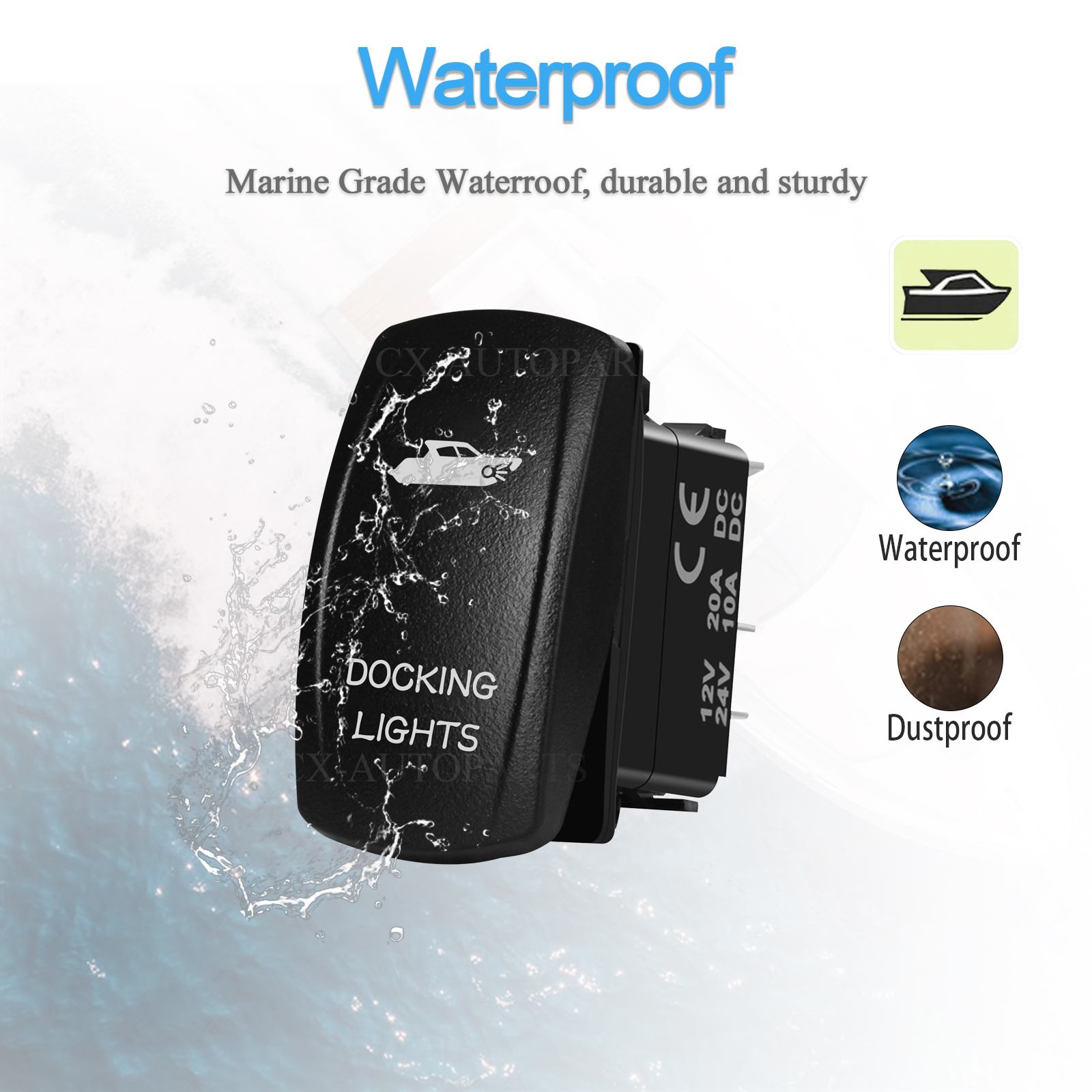 Marine Grade IP66 Rocker Switc - Fishing Boat Anchor recensie en prijs
