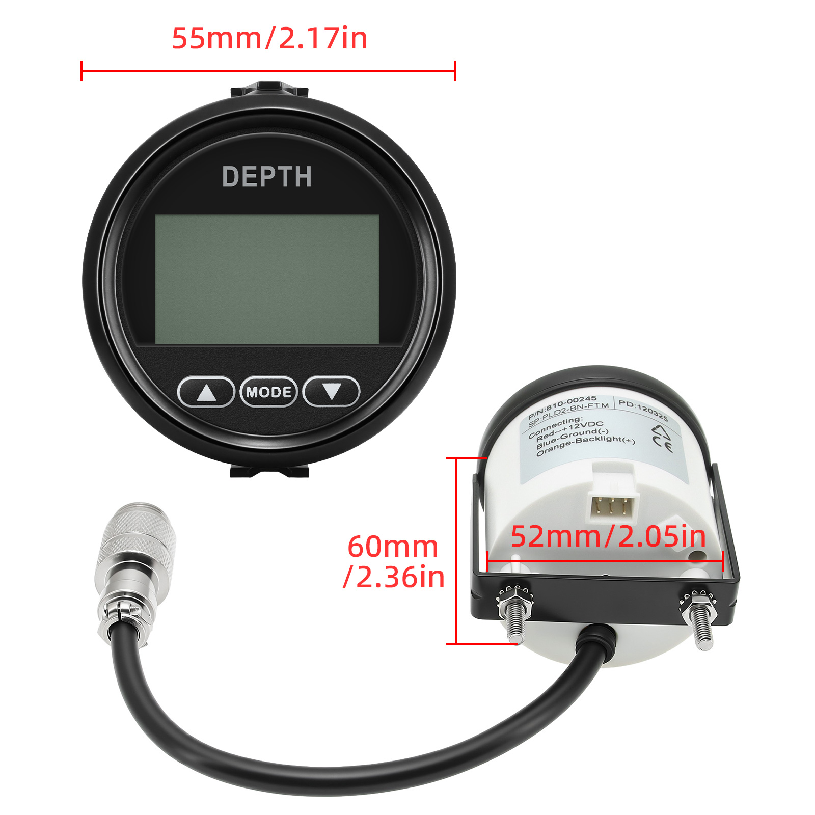 New Depth Detector 52mm/2in Ma - Fishing Boat Gps recensie en prijs