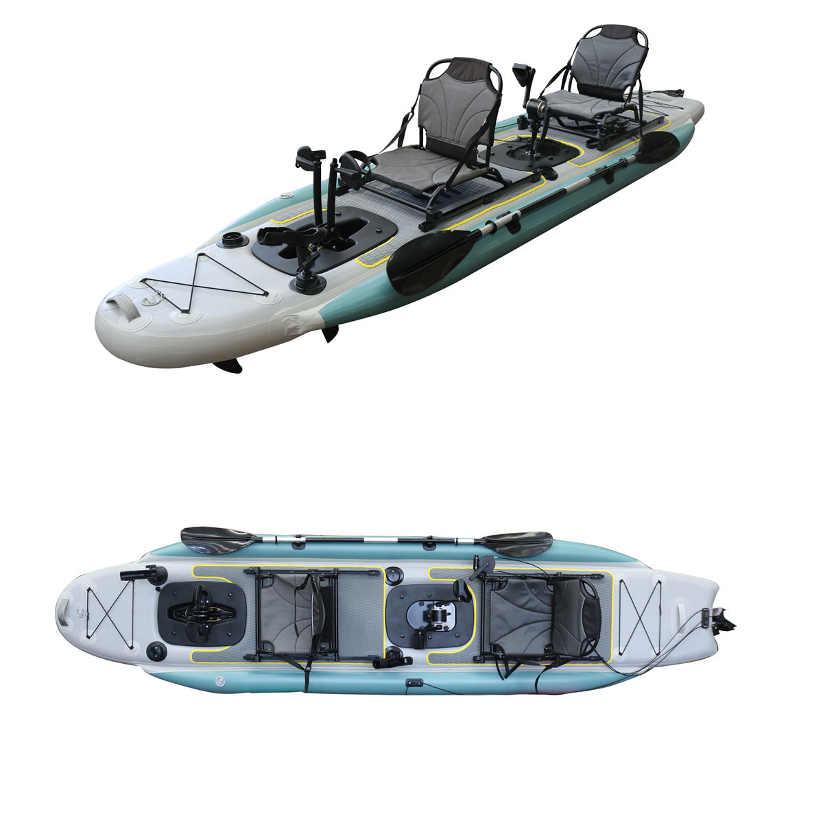 14ft Inflatable Fishing Canoe  - Fishing Boat Seat recensie en prijs