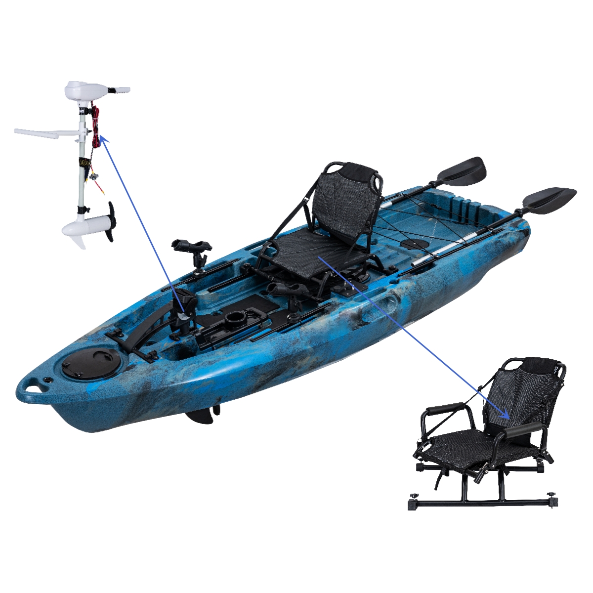 LSF Plastic Rowing Fishing Ele - Fishing Boat Paddle recensie en prijs
