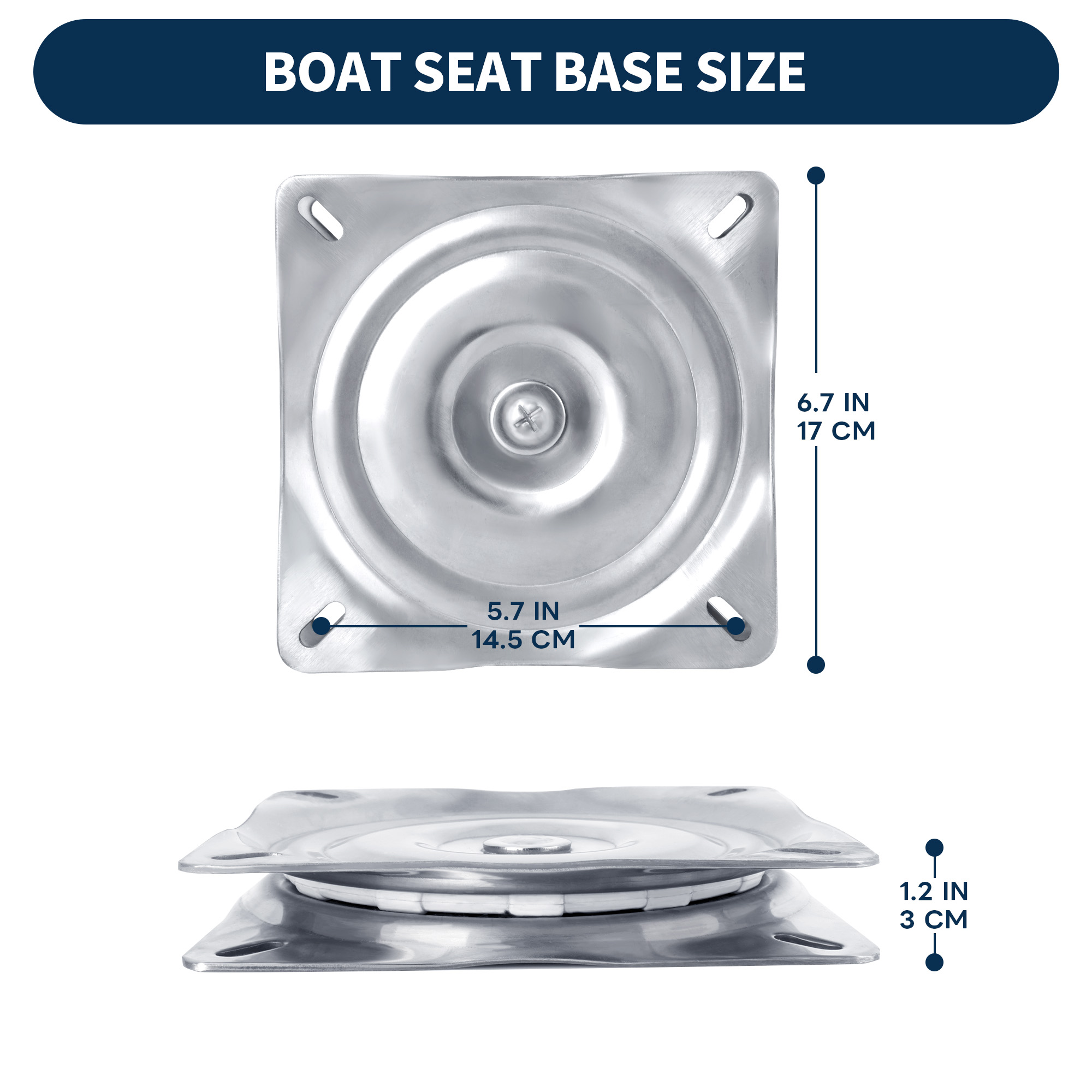 Boat Seat Swivel, 316 Stainles - Fishing Boat Seat recensie en prijs