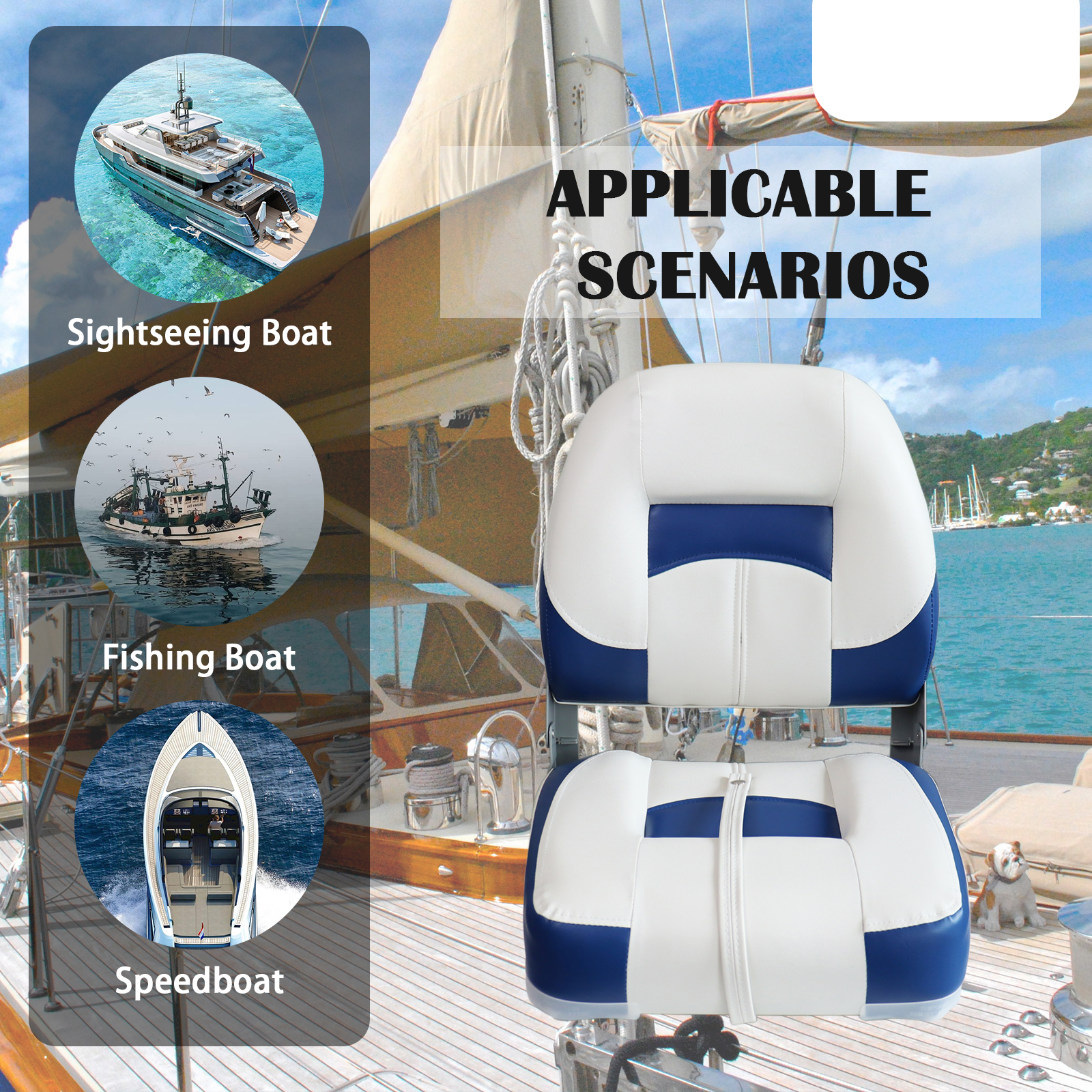 Folding Bass Boat Seats Classi - Fishing Boat Seat recensie en prijs