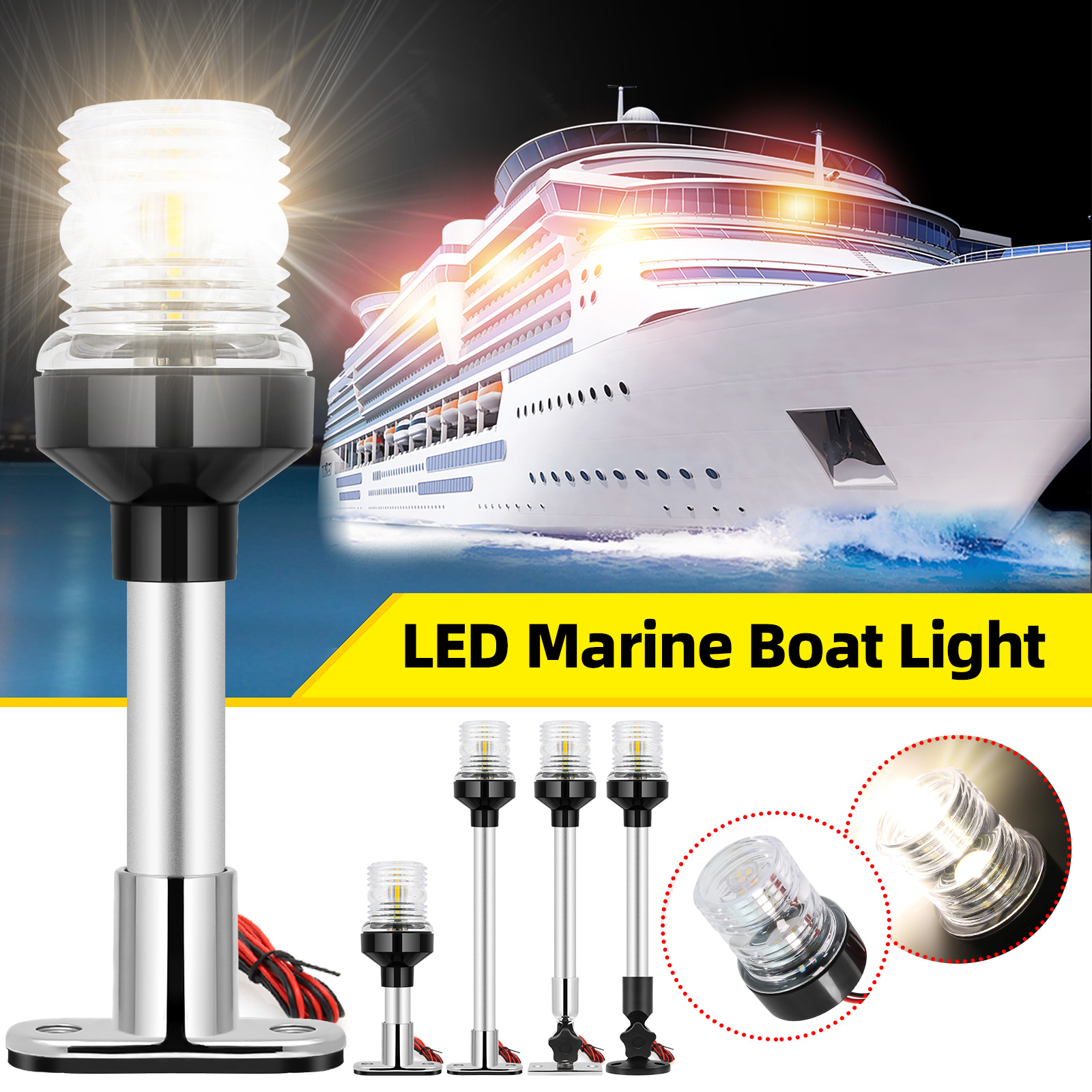 6/12inch LED Fold Yacht Naviga - Fishing Boat Paddle recensie en prijs