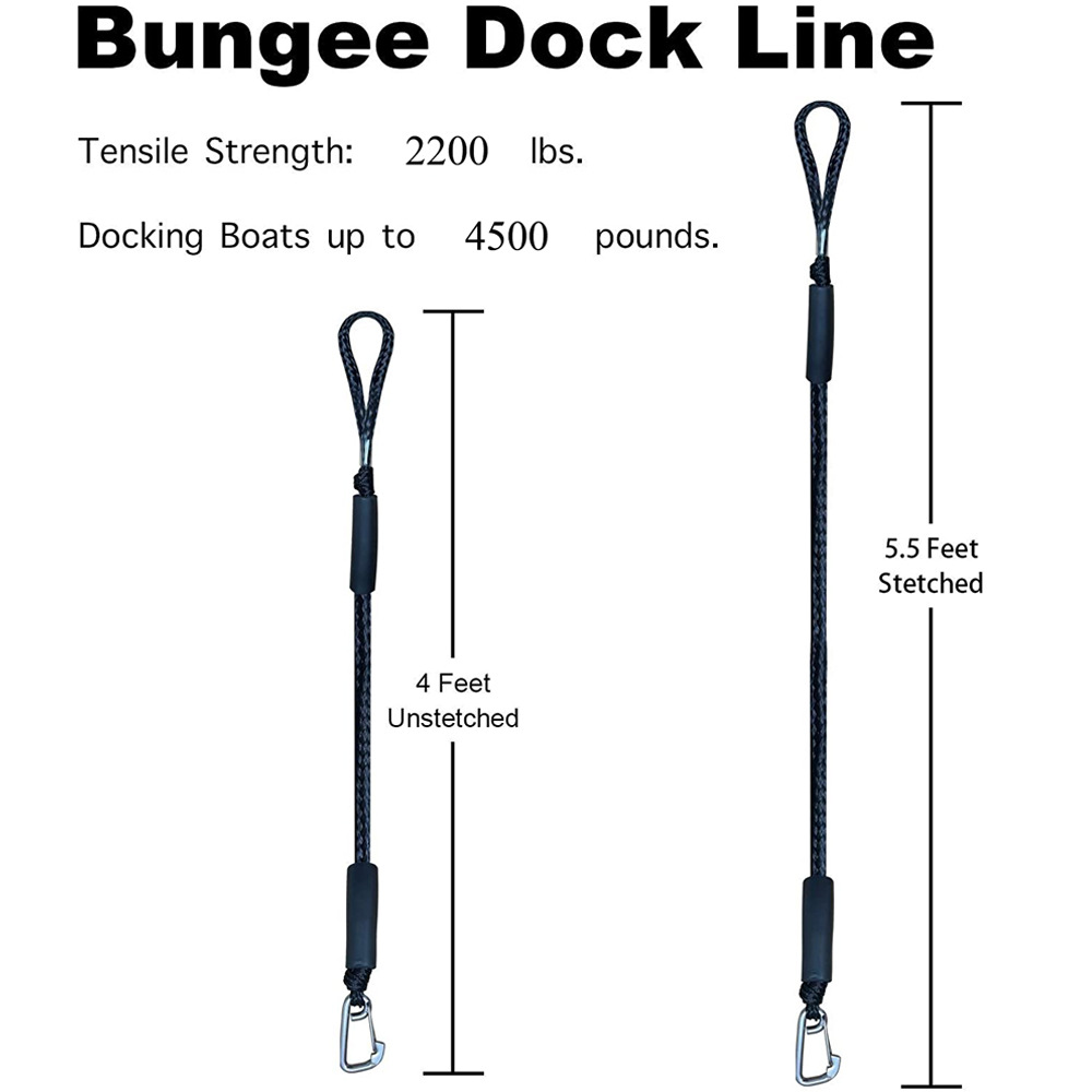 Boat Bungee Dock Line M8 Hook  - Fishing Boat Anchor recensie en prijs
