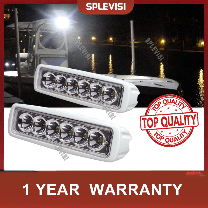 2pcs 12V 6 LED Deck Marine Spr - Fishing Boat Trailer recensie en prijs