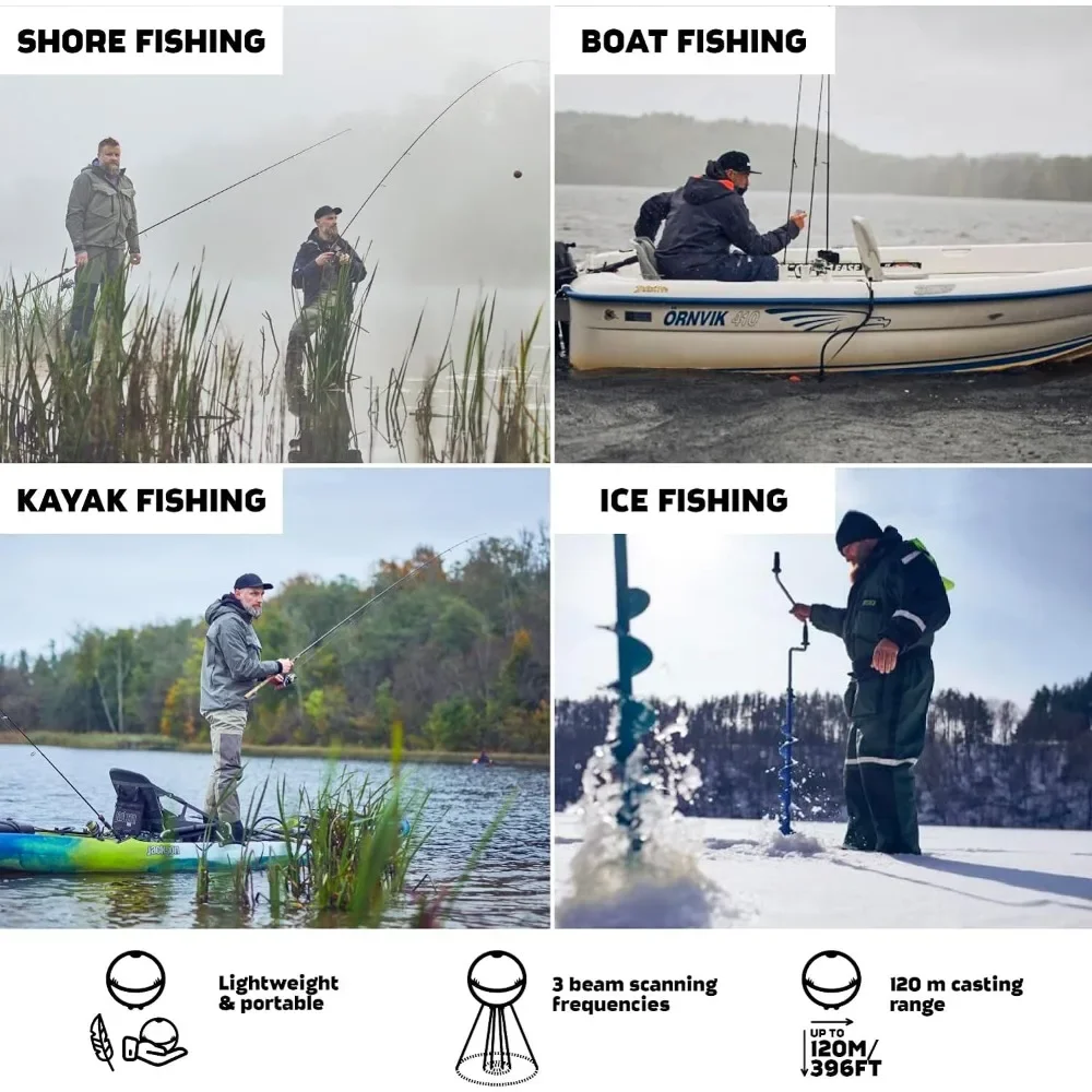 A  Chirp 2 Sonar Fish Finder - - Fishing Boat Depth Finder recensie en prijs