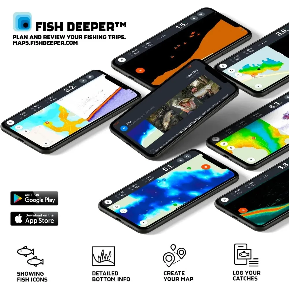 A  Chirp 2 Sonar Fish Finder - - Fishing Boat Depth Finder recensie en prijs