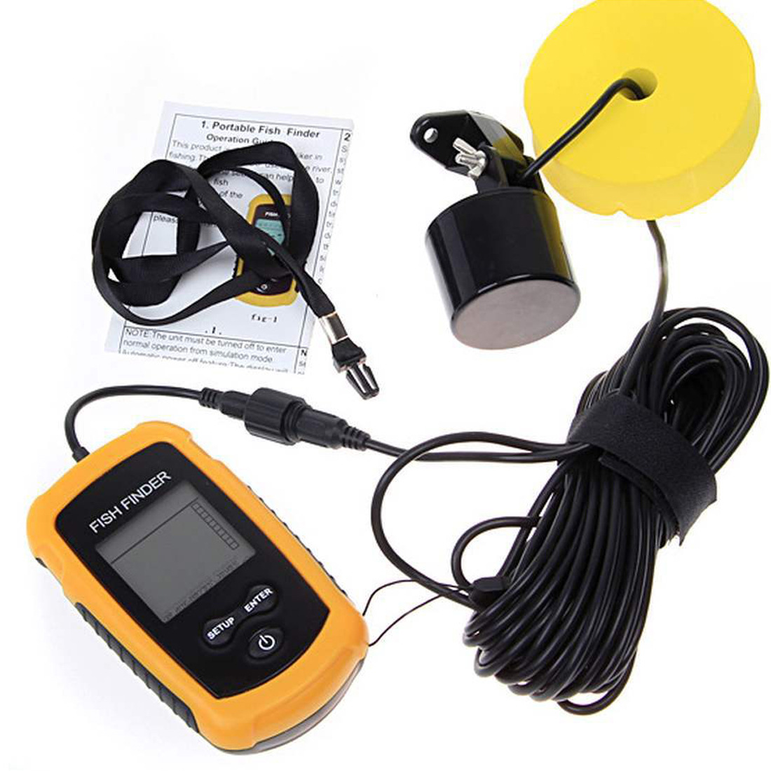 Alarm 100M Portable Sonar Fish - Fishing Boat Depth Finder recensie en prijs