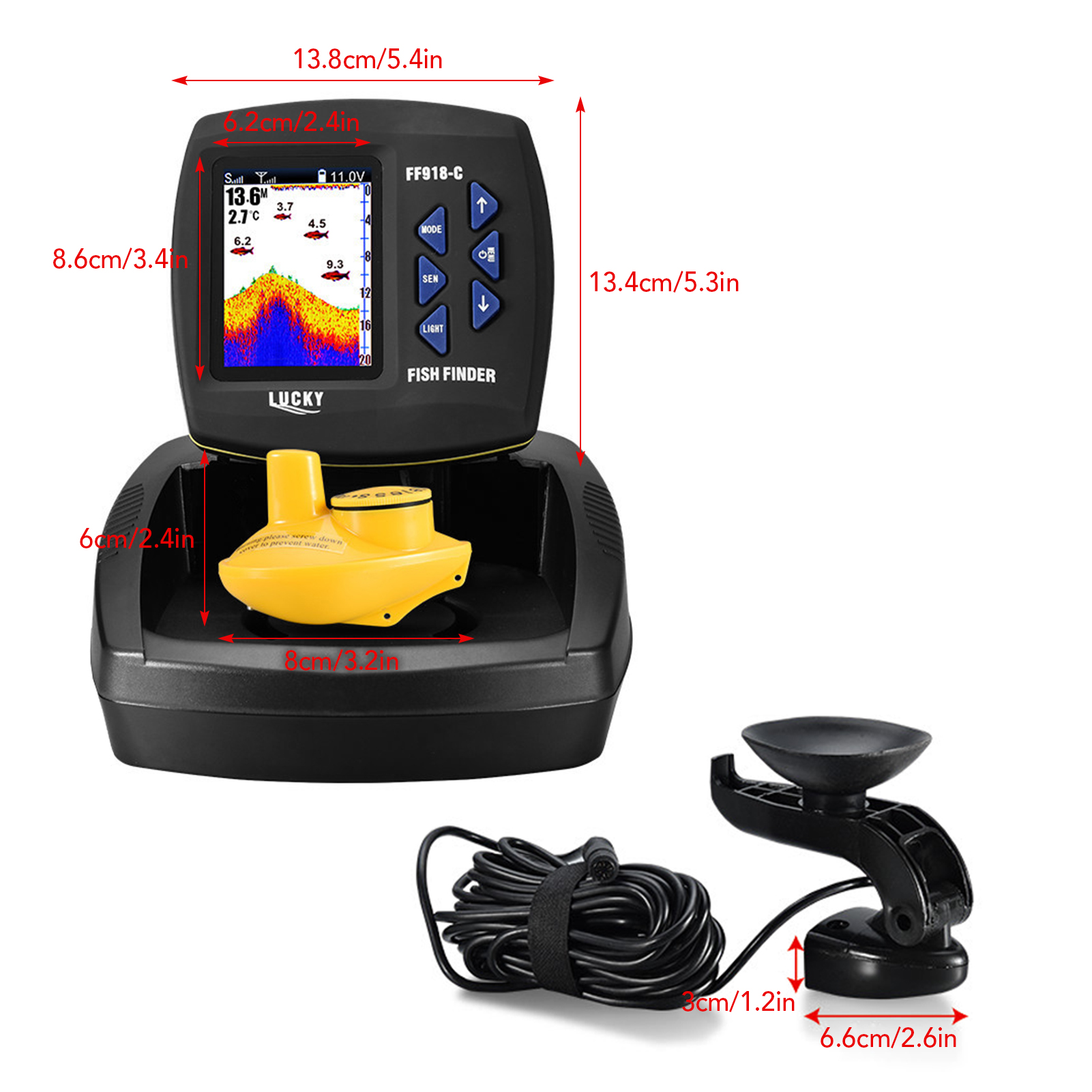 Fish Finder Wireless Sonar Sen - Fishing Boat Depth Finder recensie en prijs