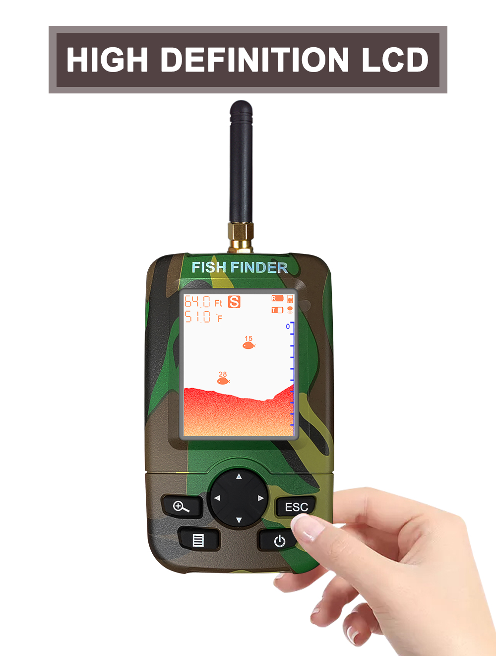 Smart Portable Sonar Fish Find - Fishing Boat Depth Finder recensie en prijs
