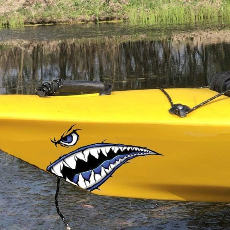 2PCS Shark Teeth Mouth Boat St - Fishing Boat Trailer recensie en prijs