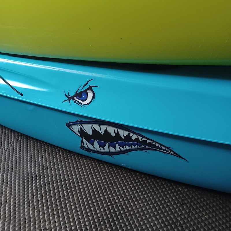 2PCS Shark Teeth Mouth Boat St - Fishing Boat Trailer recensie en prijs
