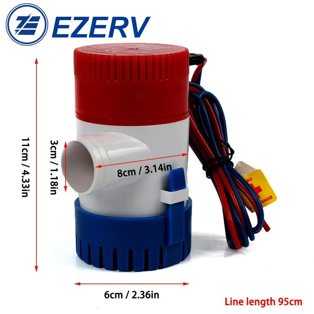 1pc 12V/24V 1100 GPH 750 GPH B - Fishing Boat Bilge Pump recensie en prijs
