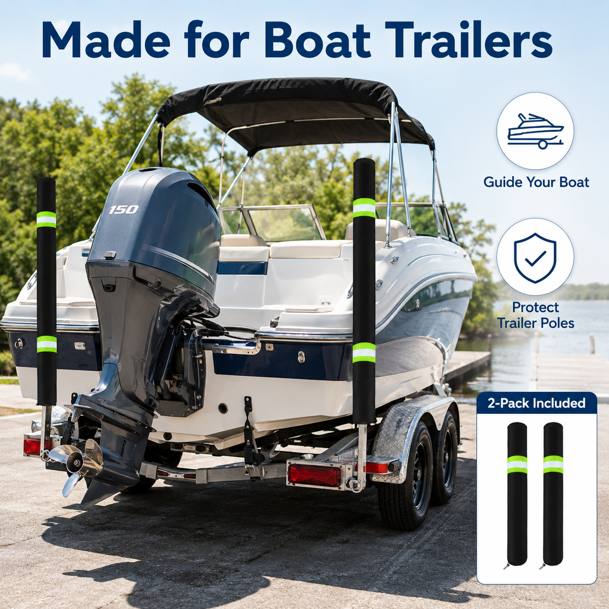 2Pcs Boat Trailer Guide Pole C - Fishing Boat Trailer recensie en prijs